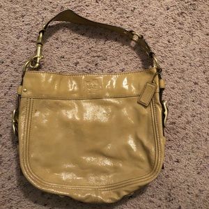 COACH ZOE patent leather purse